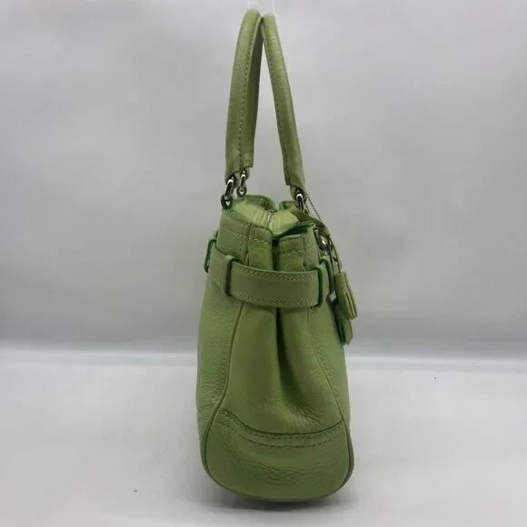Coach Vintage Light Green Leather Hampton Satchel Bag F-10688 - Picture 4 of 12